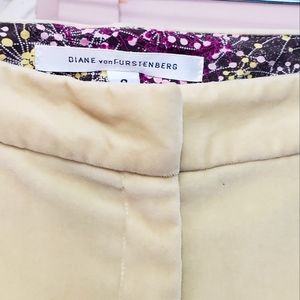 Diane Von Furstenberg Velvet Vintage Flair Pants
